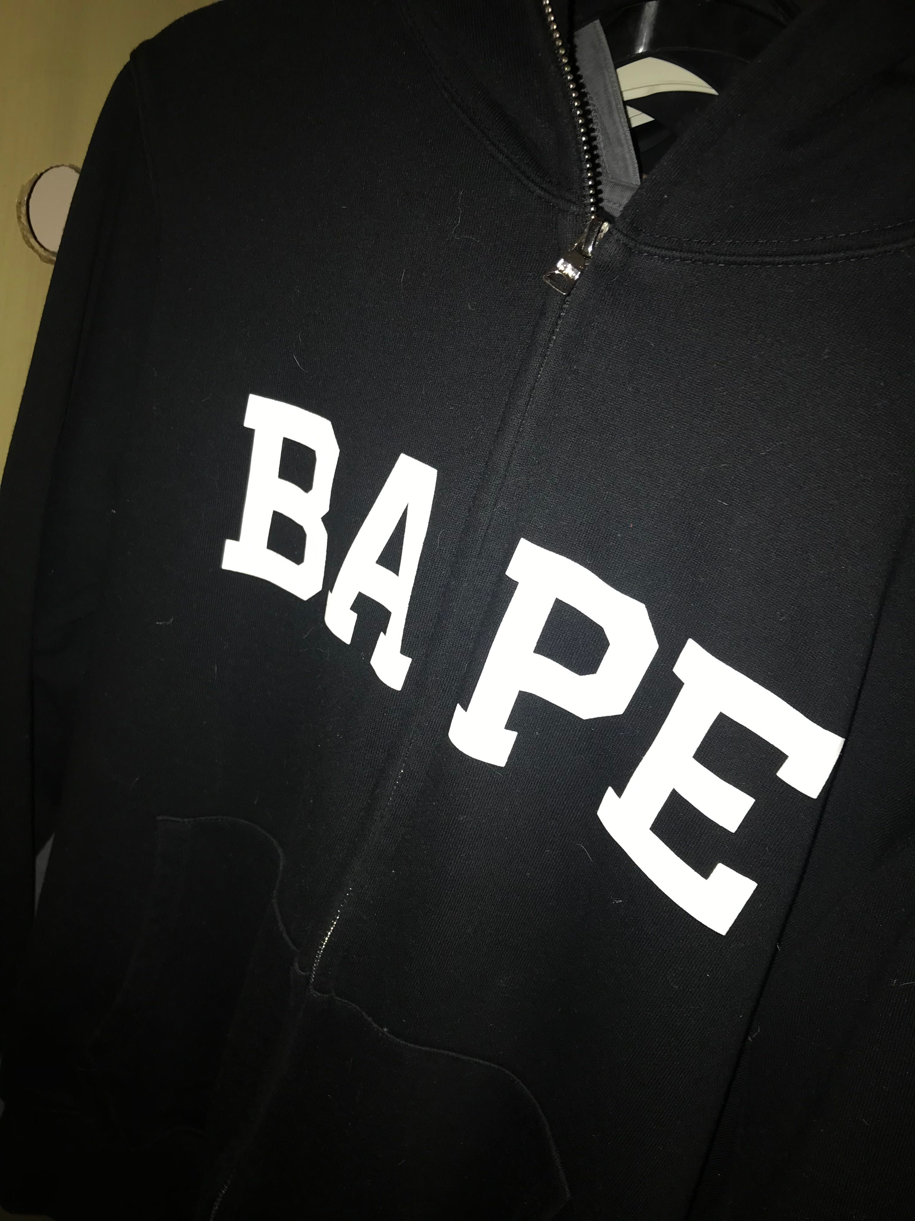 Bape full zip hoodie