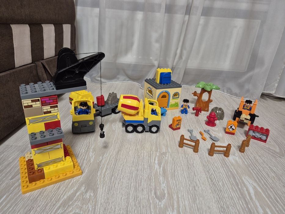 JDLT конструктор. Аналог лего дупло. Lego duplo. Будівельники. Поліція
