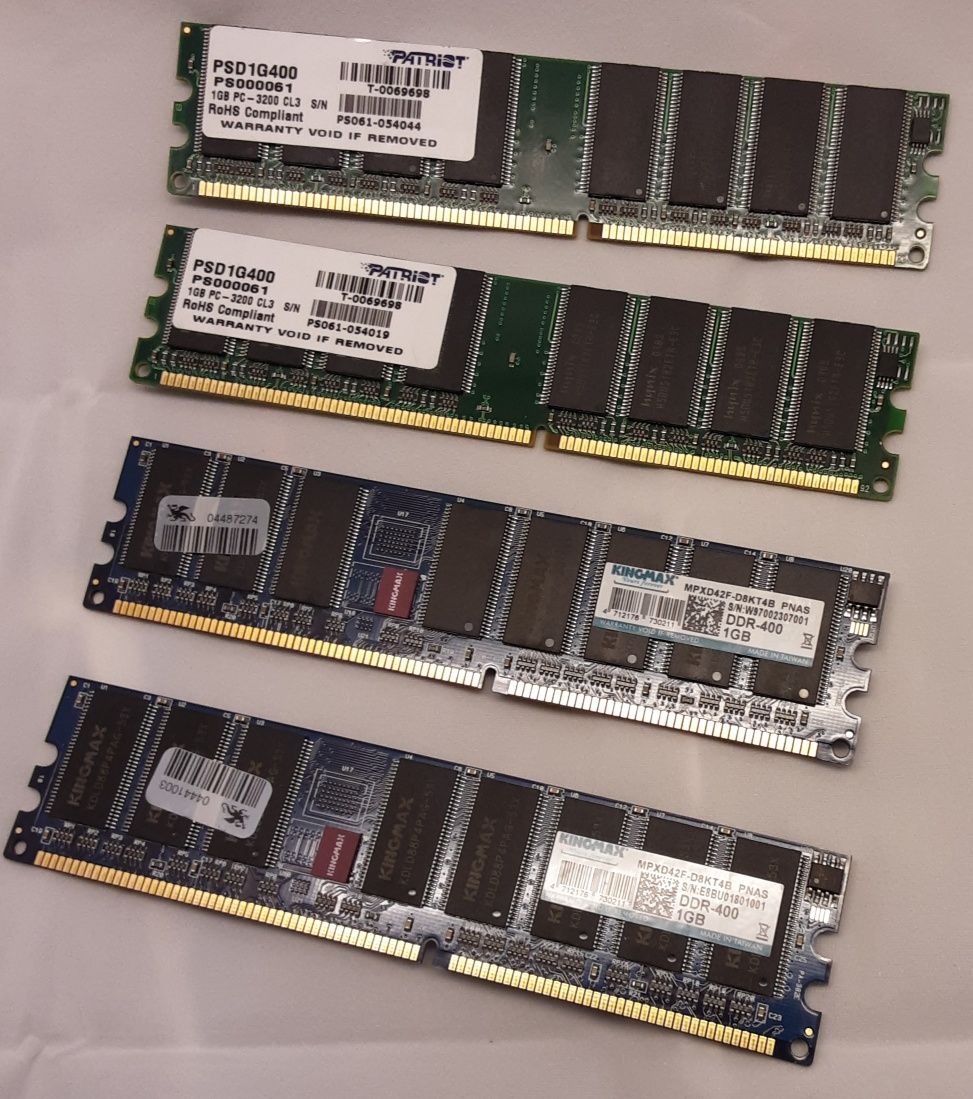 Pamięć RAM DDR400 - różne