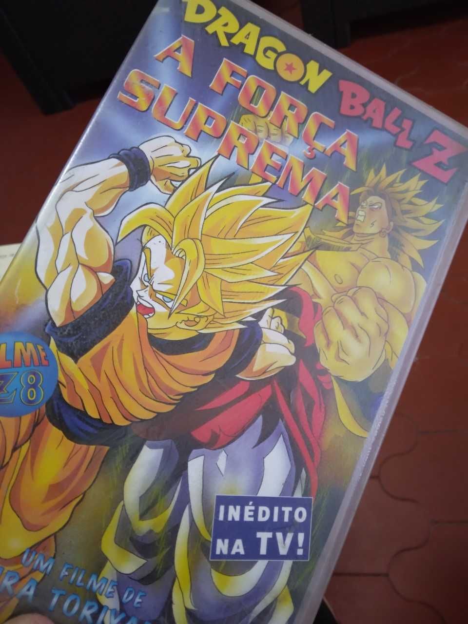 Lote 4 cassestes VHS do DRAGON BALL