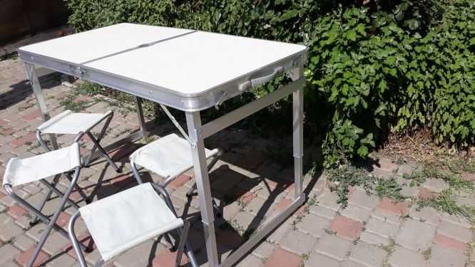 ПОСИЛЕНИЙ стіл для пікніка 4 стільці зручний міцний Стол для пикника