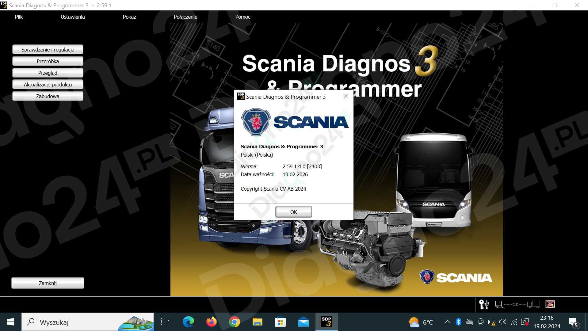 NAJNOWSZE Oprogramowanie Scania SDP 2.59.1 VCI3 Zdalnie Team