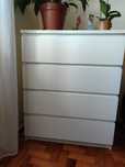 Cómoda MALM 4 gavetas ikea