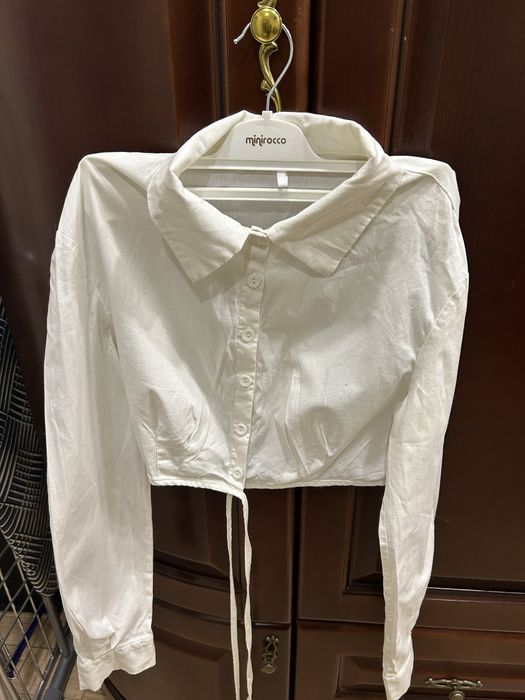 Вкорочена рубашка з завʼязками