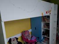 Sprzedam łóżko piętrowe IKEA z szafą i biurkiem