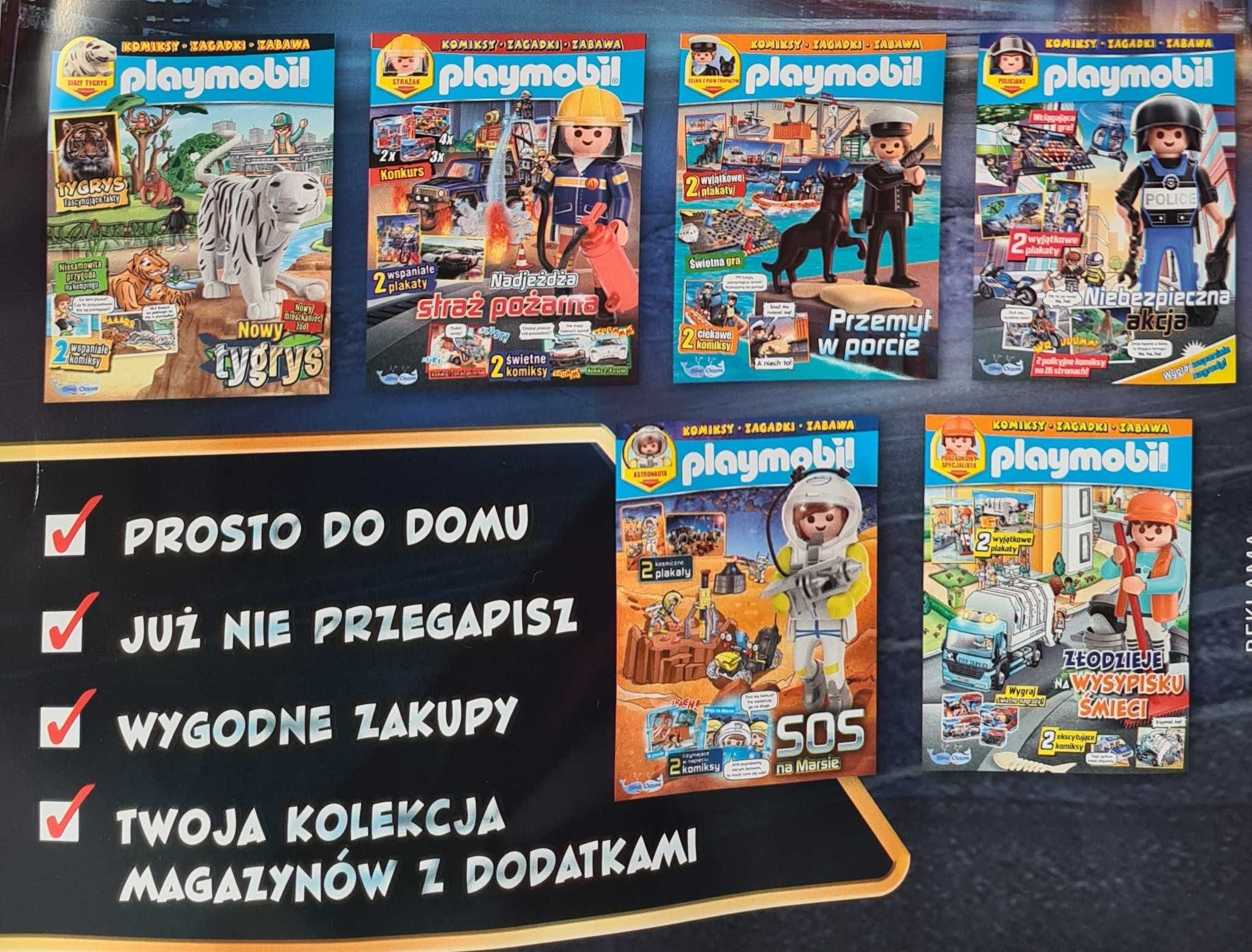 Magazyn PLAYMOBIL Policjant nurek  Wydanie specjalne 1