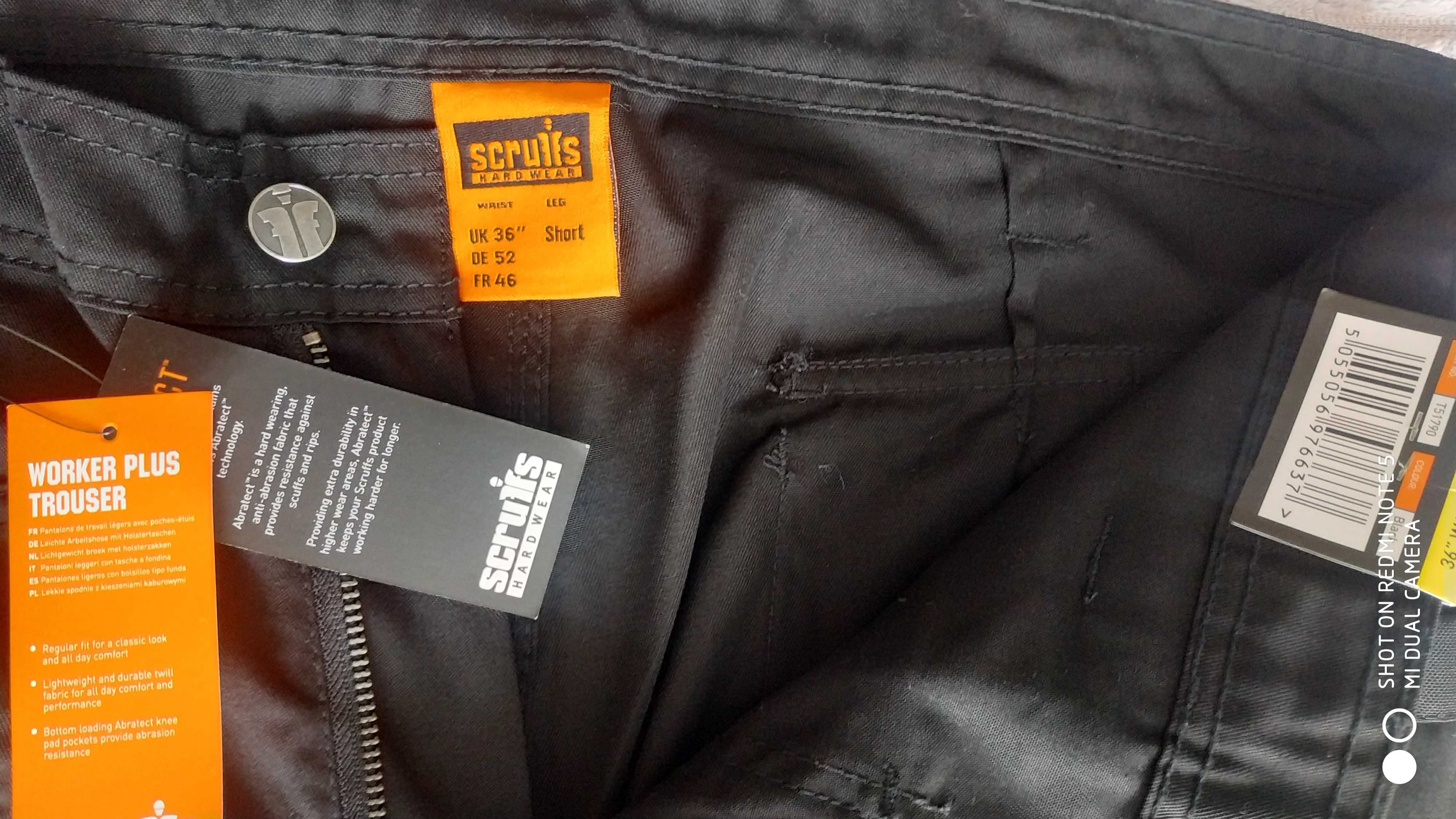 Рабочие фирменные штаны Scruffs (р. UK -36 S / DE-52 / FR -46 )