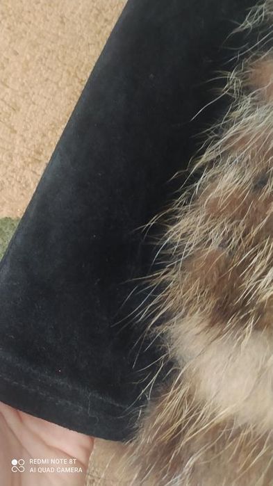 Метелица натуральная меховая жилетка жилет хутряна енот хс розмір