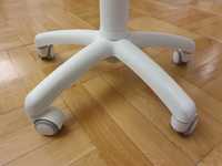 Kółka obrotowe Krzesło biurowe dziecięce NowyStyl białe zestaw 5szt