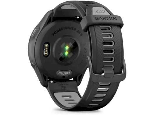 Garmin Forerunner 265 Black Bezel and Case w.Black/Powder GraySilicone