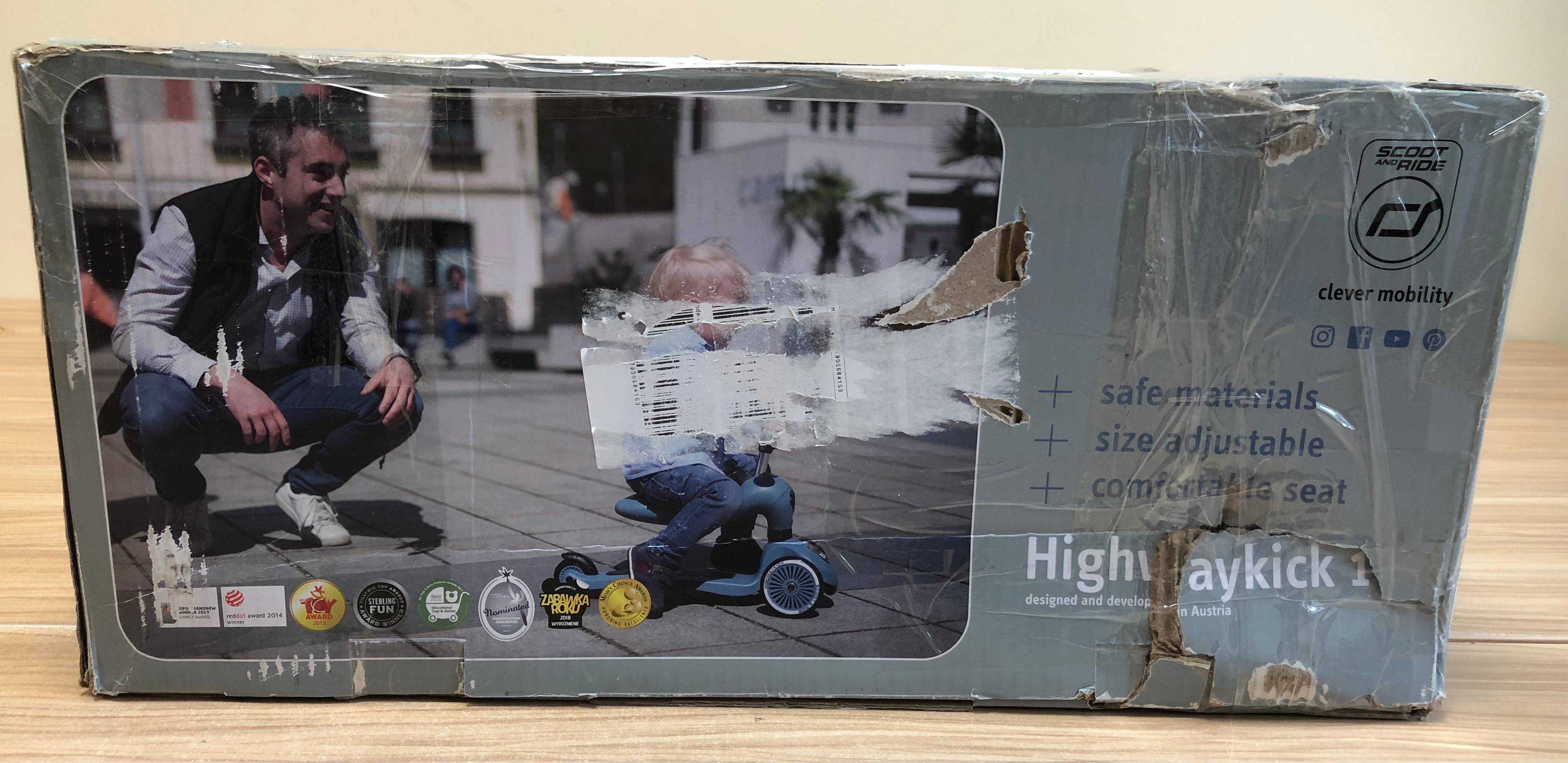 Hulajnoga dziecięca z siedziskiem 2w1 Scoot & Ride Highwaykick 1 P
