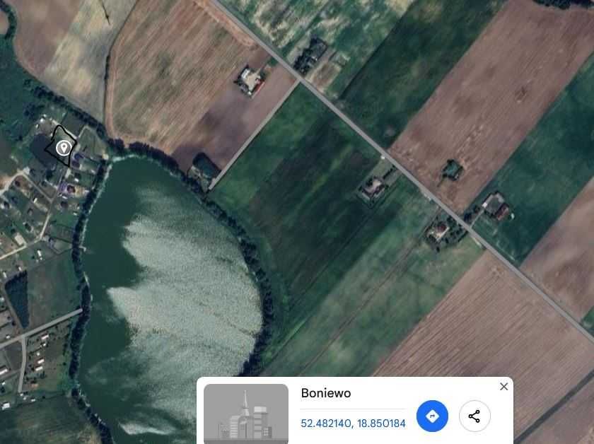 Działka nad jeziorem z własnym stawem Grójczyk 2,5 h od Warszawy