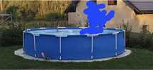Basen BESTWAY STEEL PRO 3,66 m x 76 cm + drabinka + NOWA POMPA BESTWAY