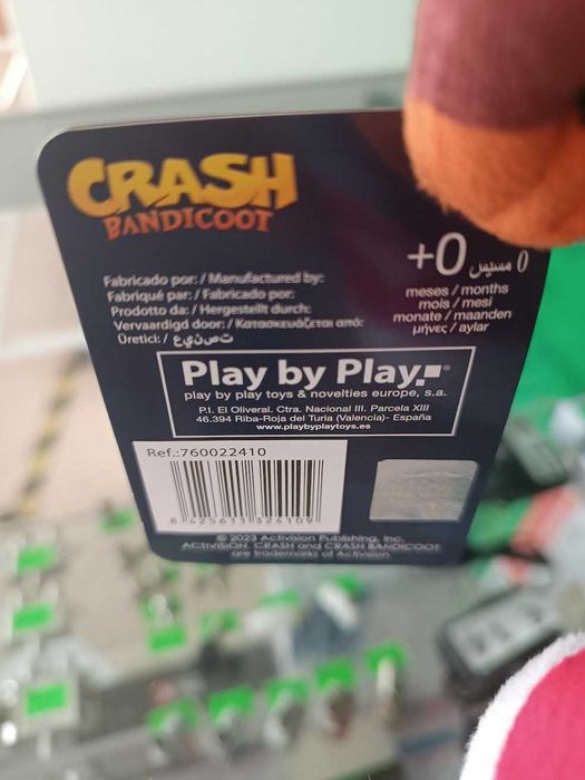 PROMO:Peluche Crash Bandicoot SD Sorridente 32cm Nova Coleção 2023