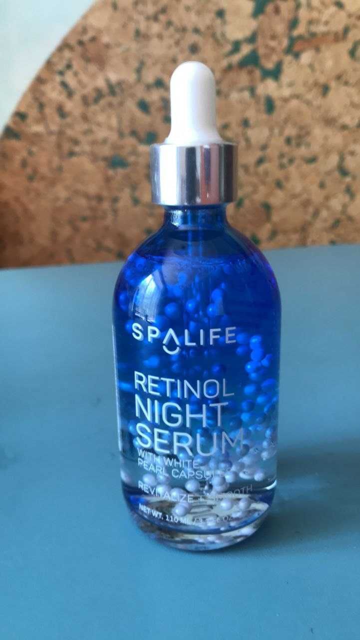 Сыворотка для лица с жемчужинами,SpaLife Retinol Night  Serum 110 ml