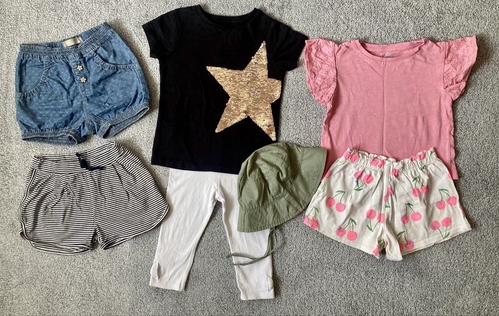 Ubranka na lato 104 Next H&M Lindex KappAhl paka ubranek
