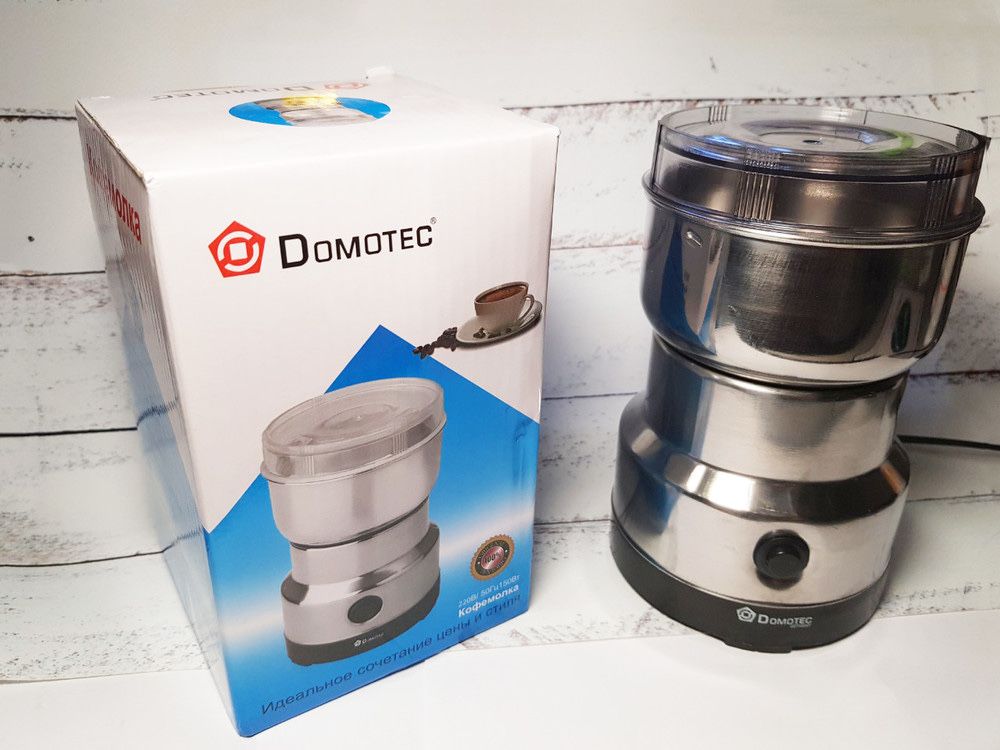 Новая Кофемолка электрическая Domotec MS 1206 домотек кавомолка