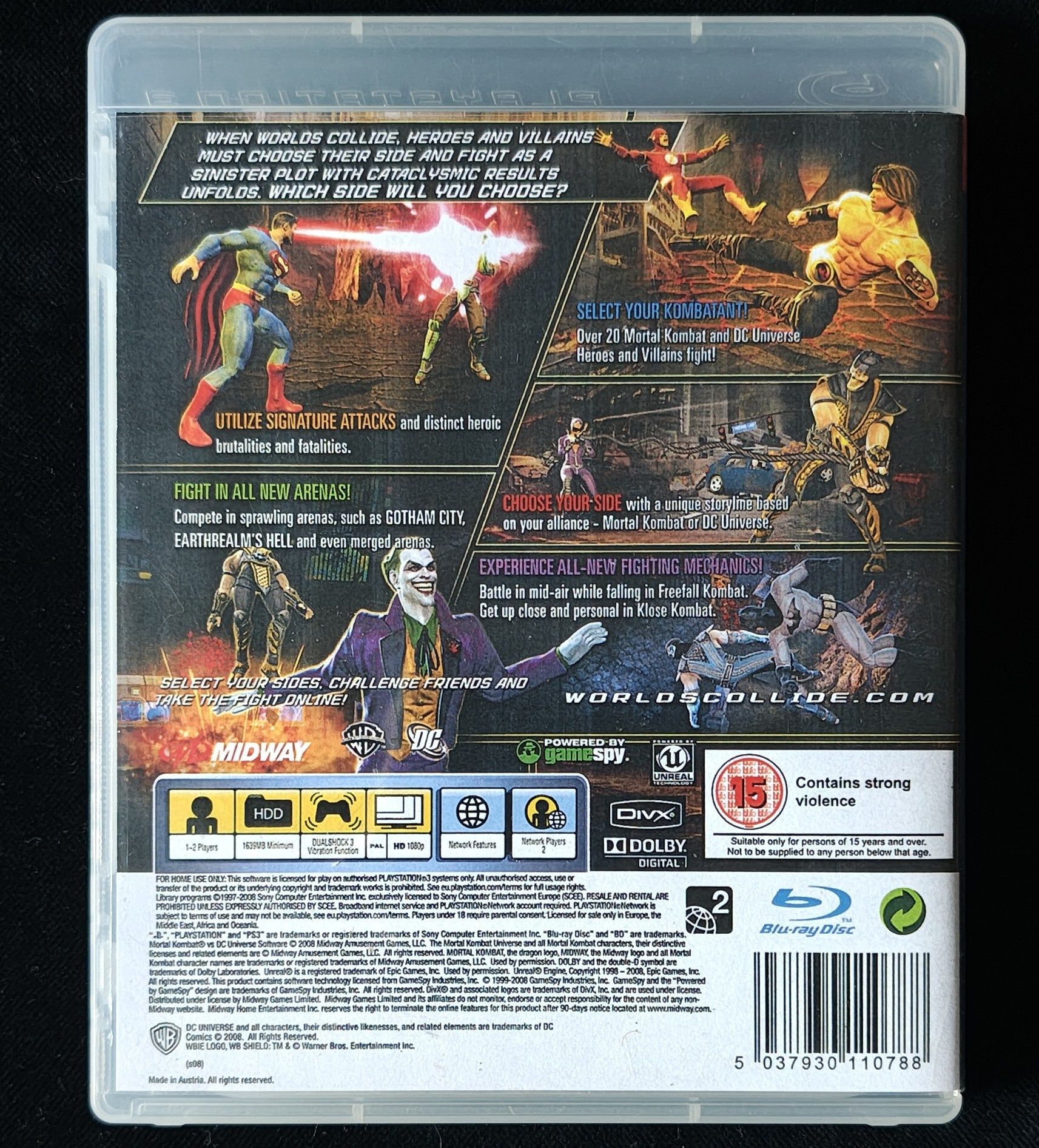 Mortal Kombat vs DC Universe na PS3 Gra po angielsku 100% Sprawna
