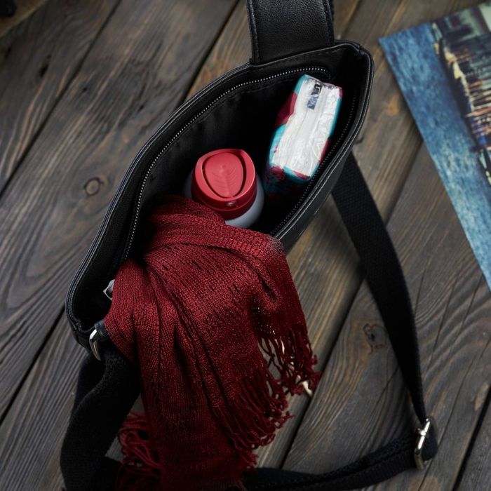 czarna listonoszka damska ze skóry naturalnej paolo peruzzi t-60-bl