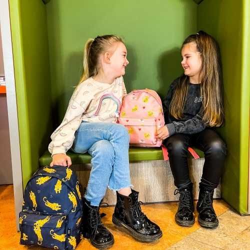 Plecak dziecięcy granatowy w żyrafy OSTATNIA sztuka