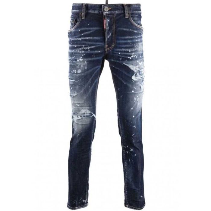 Dsquared2 jeans dark ripped BLEACH WASH COOL GUY JEANS 50; 52 ORYGINAL