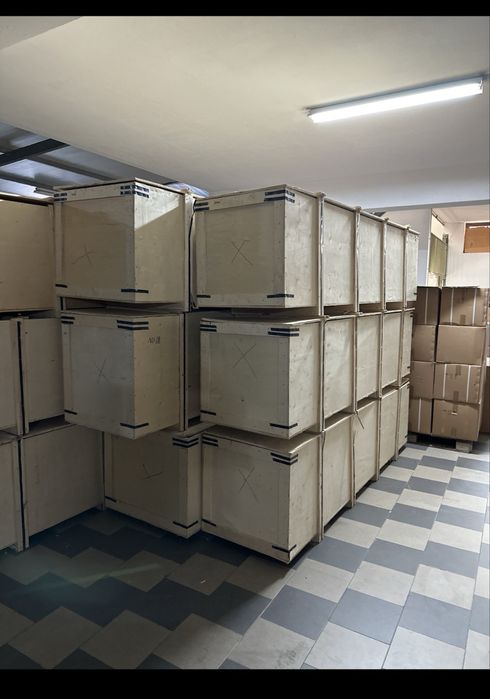 Caixotes de Madeira Industrial Grandes e Longos