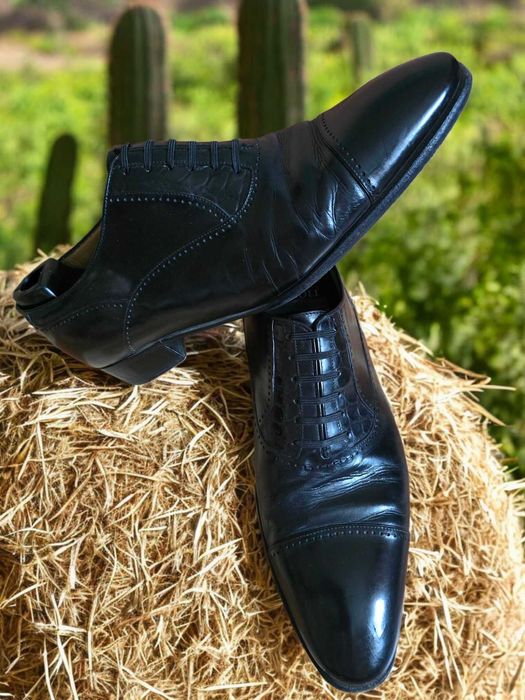 Artioli итальянские туфли мужские со вставками из кожи крокодила