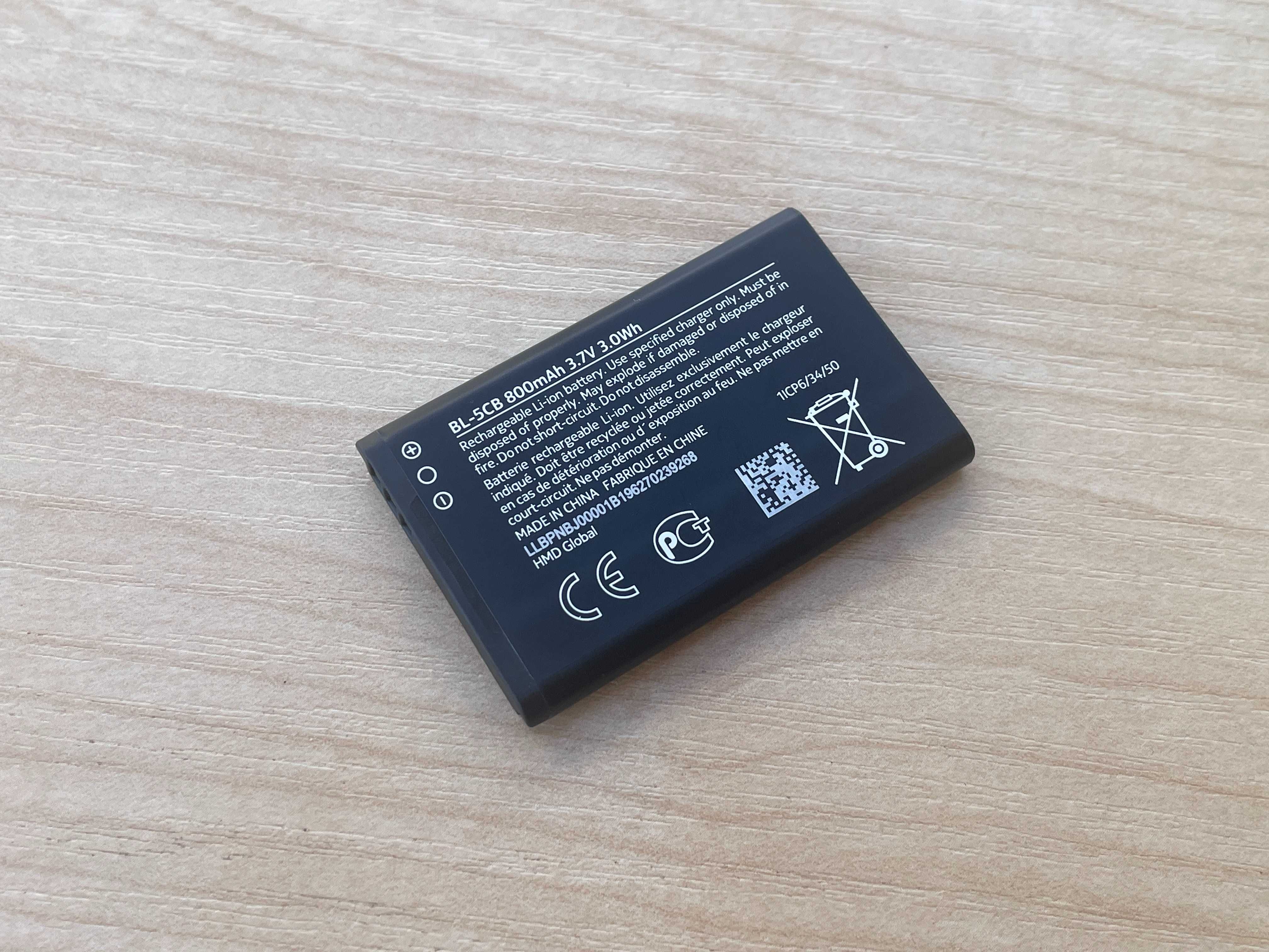 Аккумулятор Nokia BL-5CB 800 mAh 3.7V  3.0Wh  Оригинал!