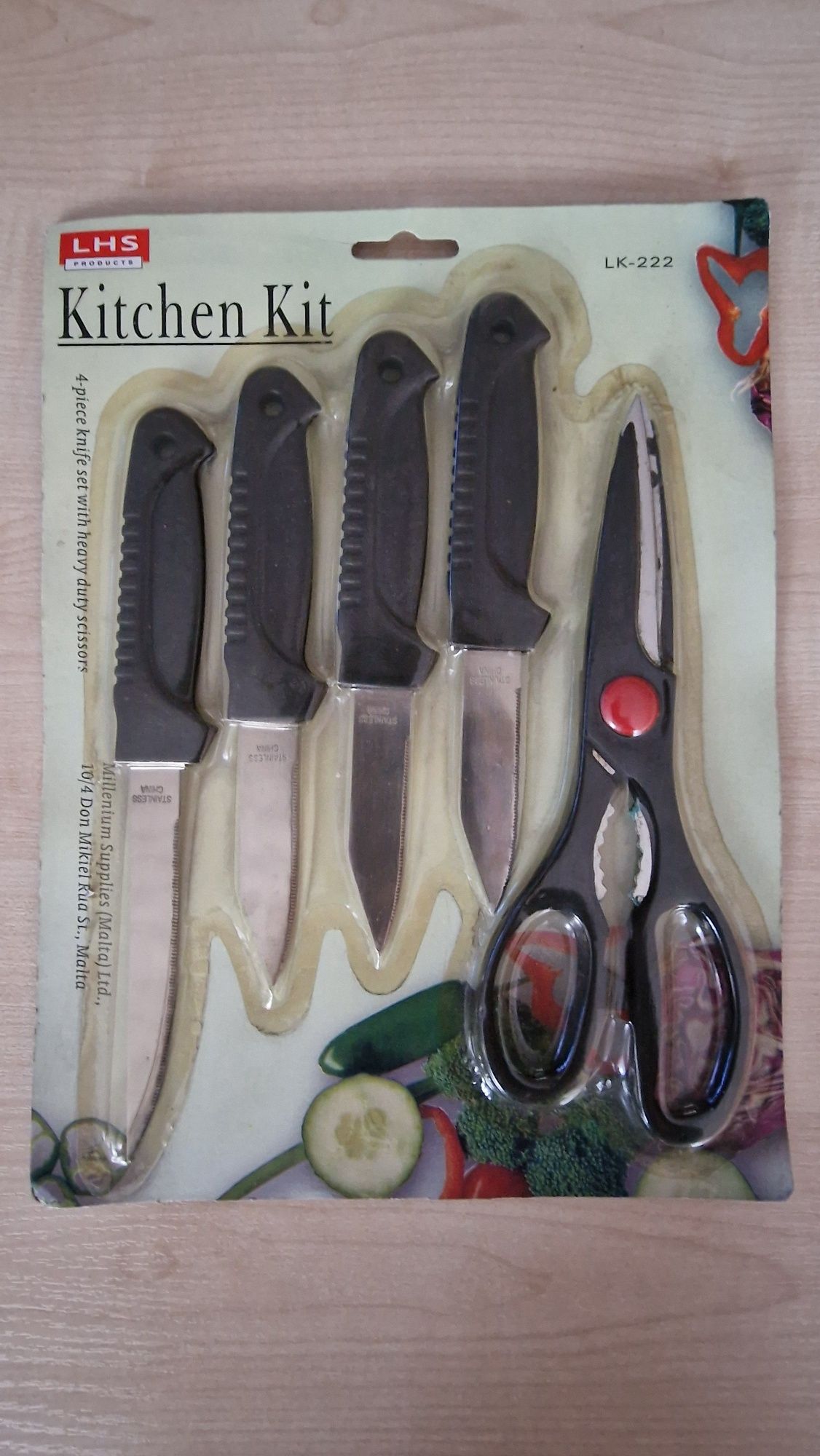 Zestaw noży kuchennych - stainless - kitchen kit - 5 el.