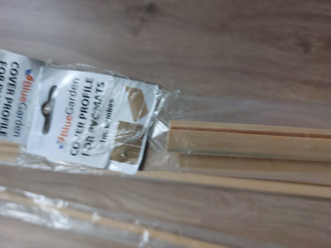 Listwa Maskująca do Maty Balkonowej Maskownica do Osłony Beżowa Bamboo
