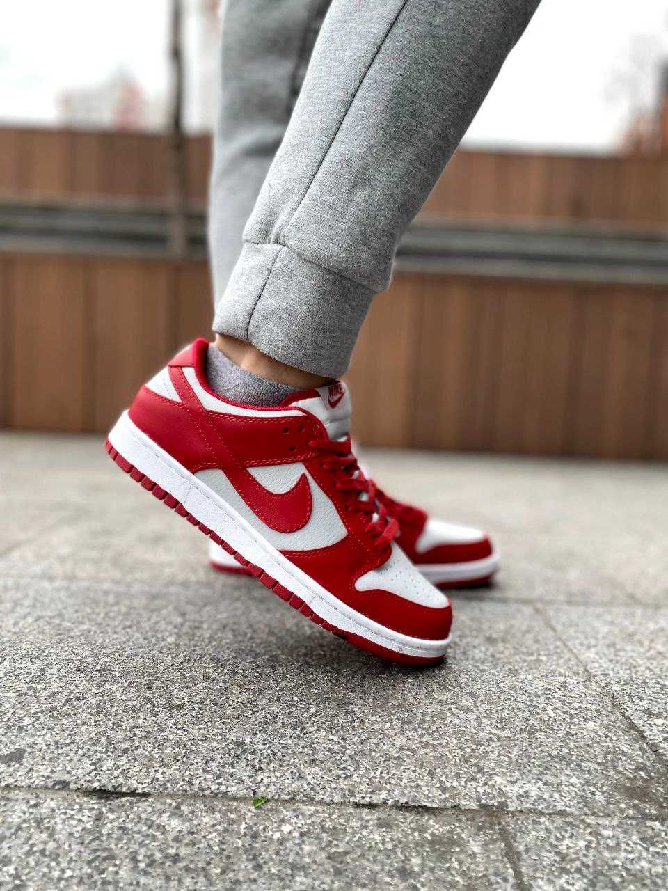 Кросівки Nike SB Dunk red&white