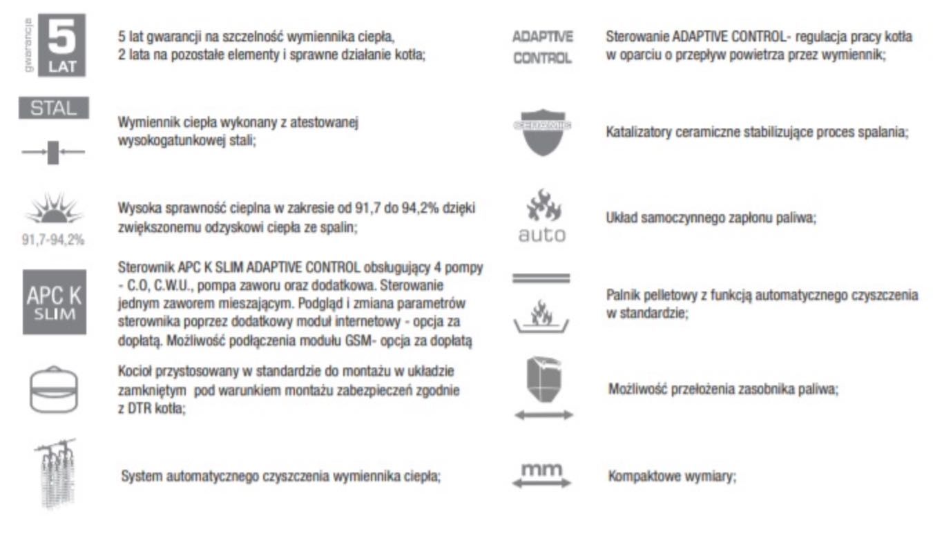 DEFRO Gamma 10 kW kocioł piec na pelet pellet NA DOTACJE