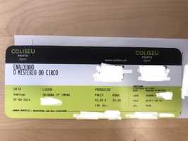 Bilhete Enaldinho - 2 Junho Coliseu Porto