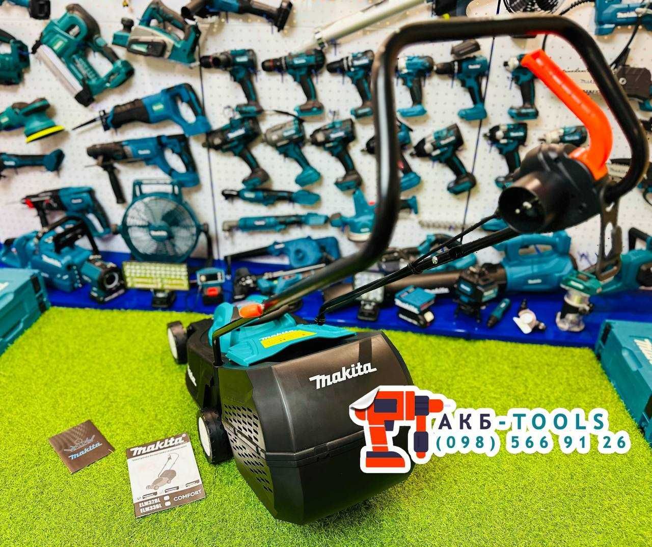 Газонокосилка Бесщеточный двигатель Makita ECLM32E 2.2W Контейнер 35л