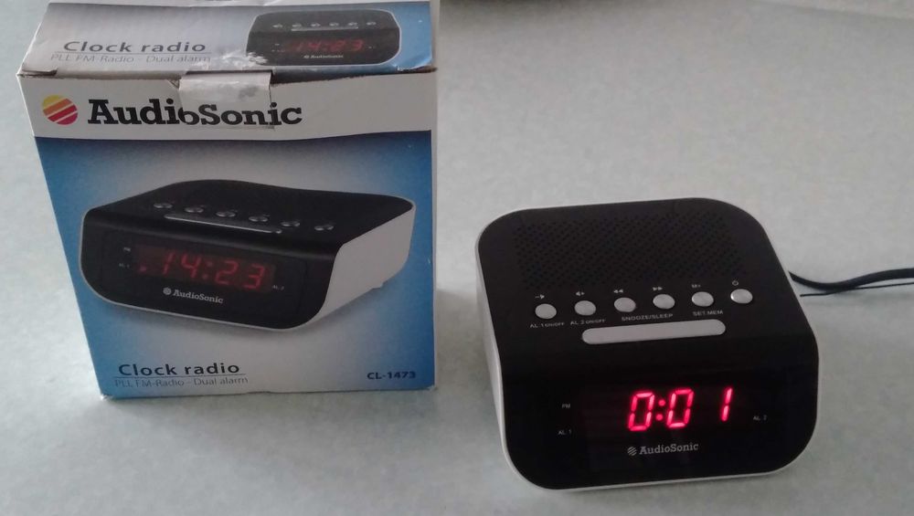 Relógio despertador " Audiosonic"