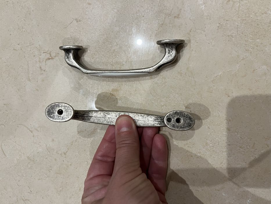 Винтаж ручки мебельные фарфор 2 шт Франция