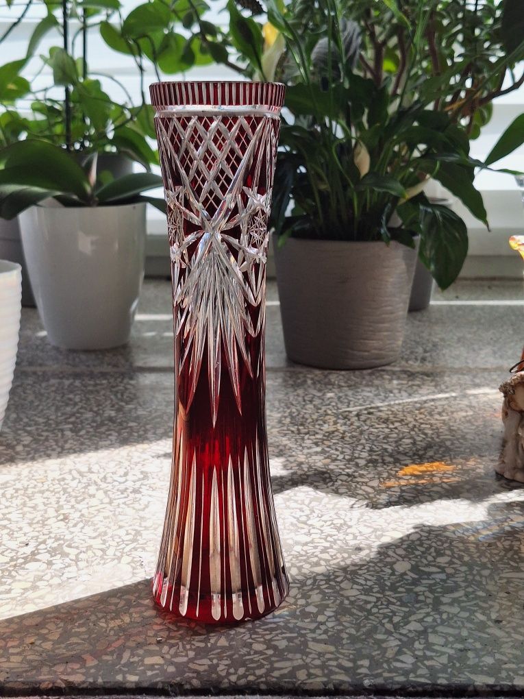 Stare szkło Kryształowy wazon
