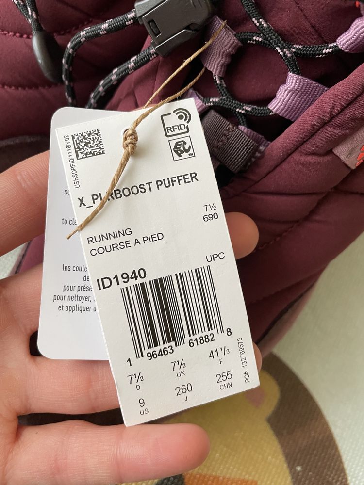 Зимові жіночі черевики чоботи хайтопи adidas X PLRBOOST PUFFER 39-40 р