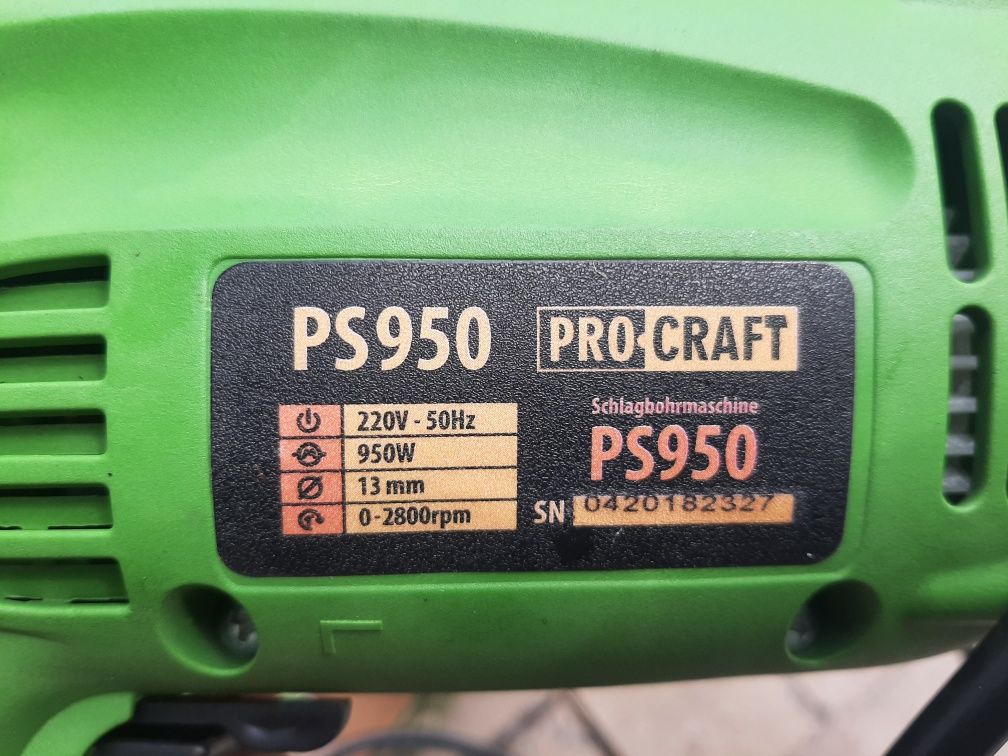 Электро дрель Pro Craft ps 950 продажа или обмен на болгарка 125 мм