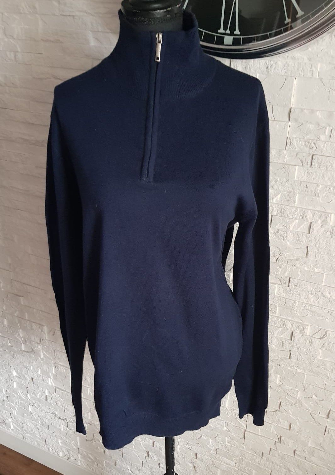 Livergy granatowy sweter półgolf Lidl