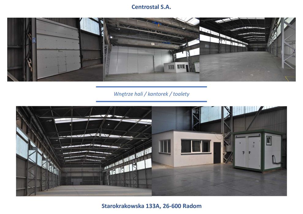 Atrakcyjna nieruchomość z dwiema halami, biurowcem oraz portiernią