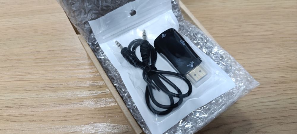 HDMI to VGA адаптер - переходник с аудиовыходом 3,5 мм