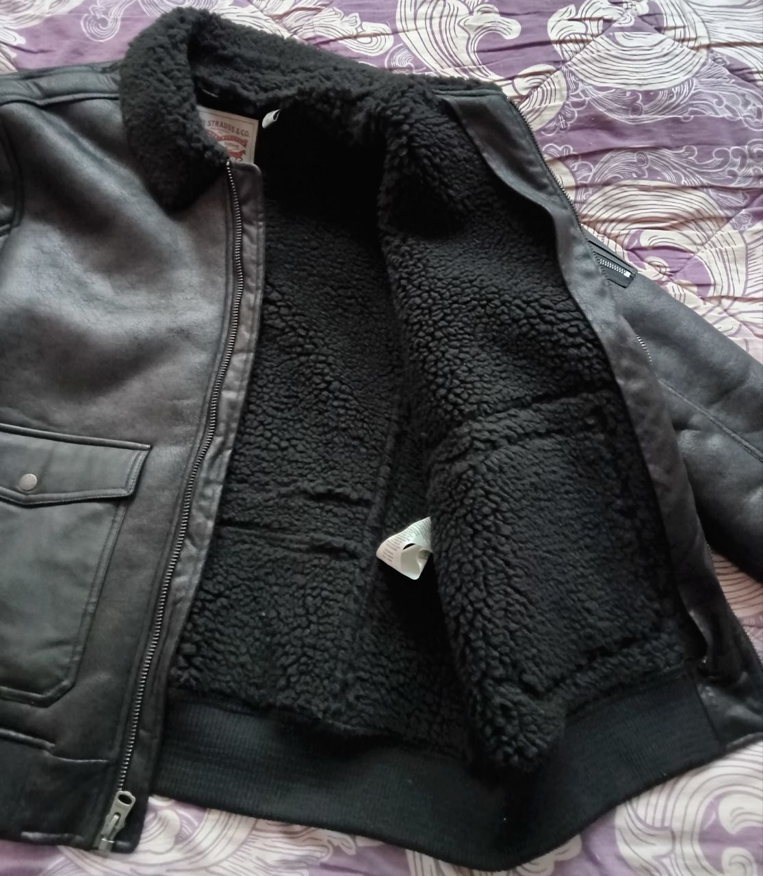 Куртка LEVI'S sherpa черная XL оригинал