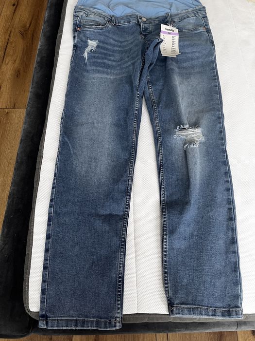 Spodnie jeansy ciążowe nowe z metką sinsay 38