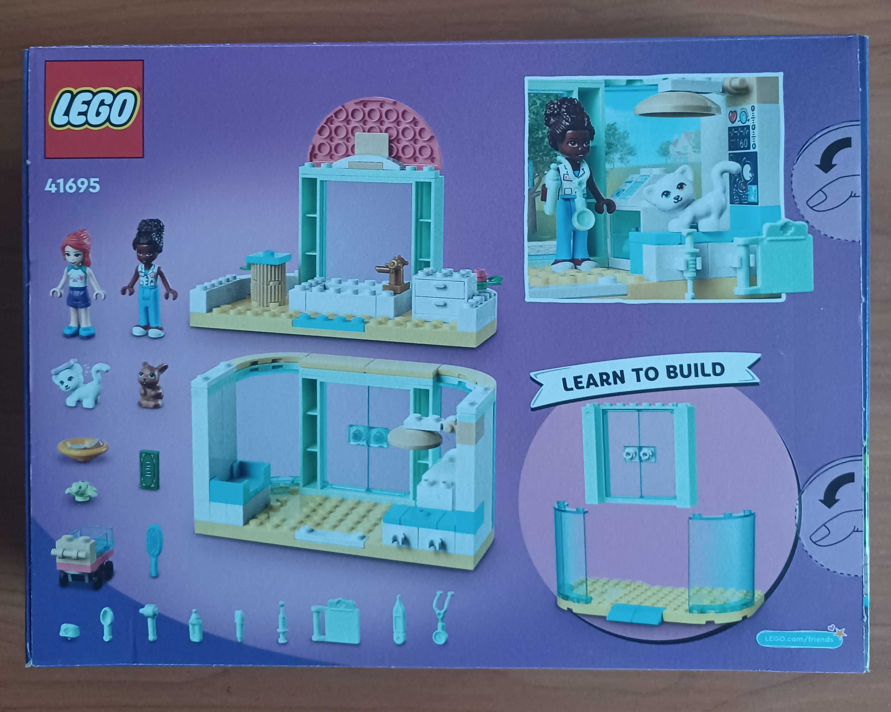 Nowy Lego Friends zestaw 41695 Klinika dla zwierzątek 4+