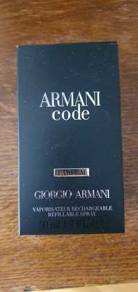 Oryginalne pudełko po perfumach Giorgio Armani Code