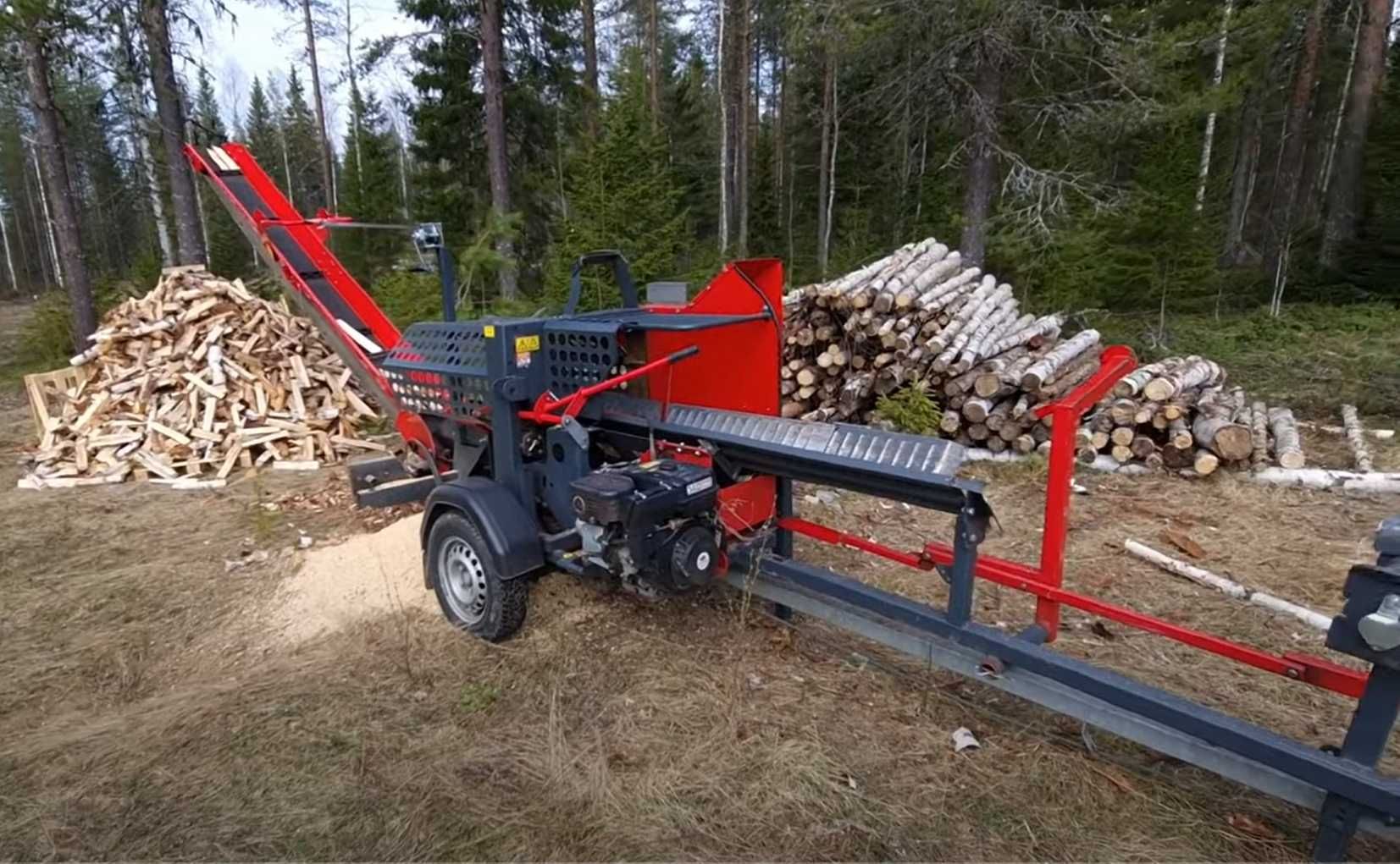 Cięcie i rąbanie łupanie drewna / usługi pilarko łuparką