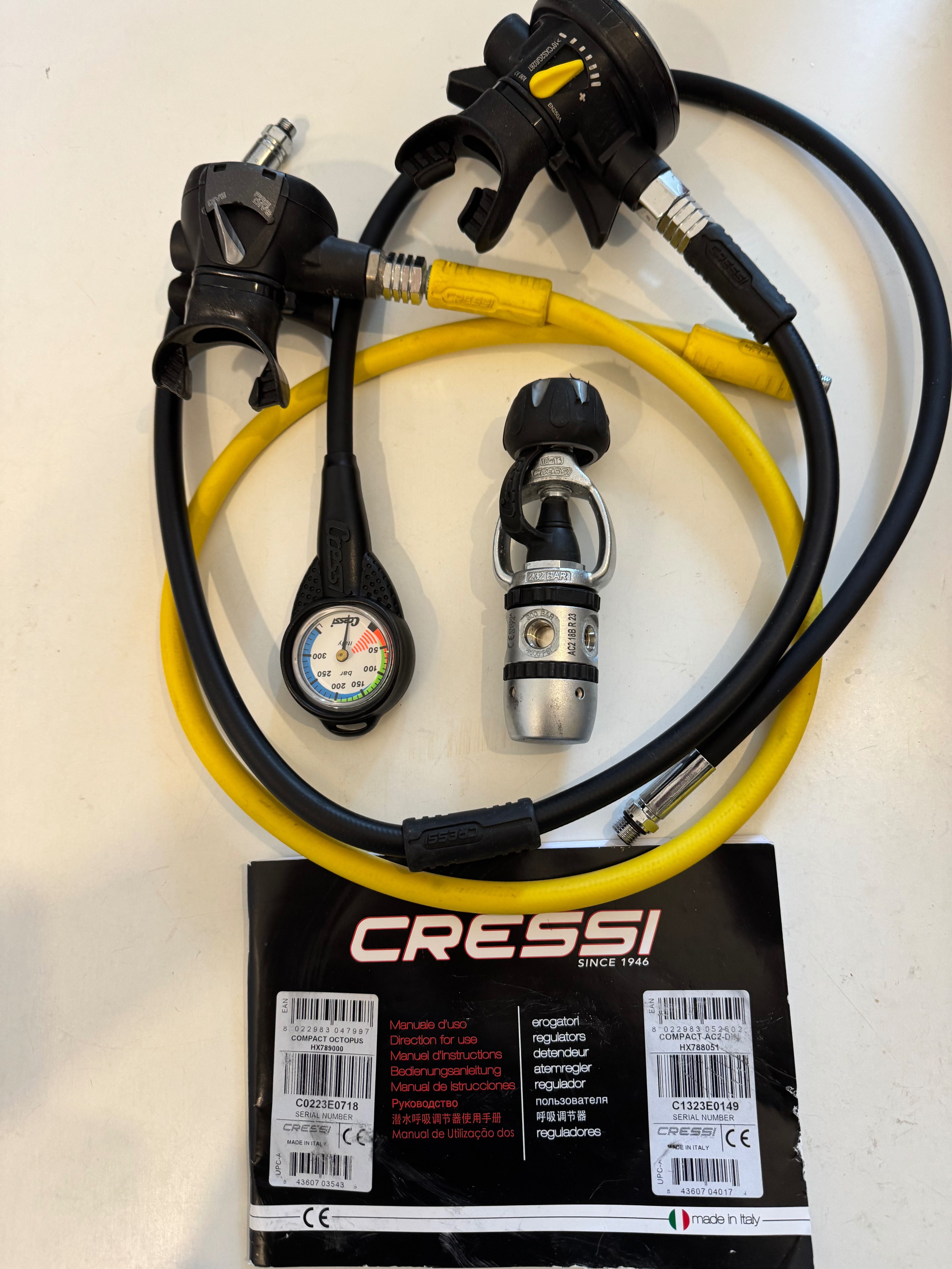 Jacket Nurkowy Cressi Line Rozmiar M 2 automaty oddechowe manometr