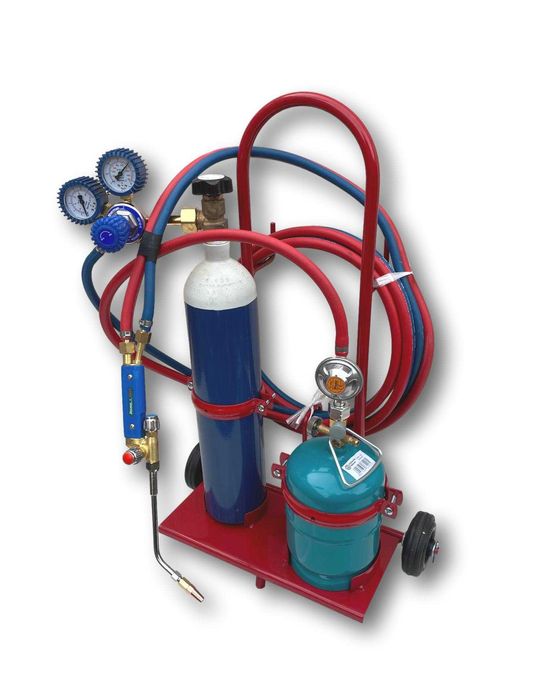 Zestaw do lutowania Butla 1 kg + 3l wózek mały zestaw do lutowania