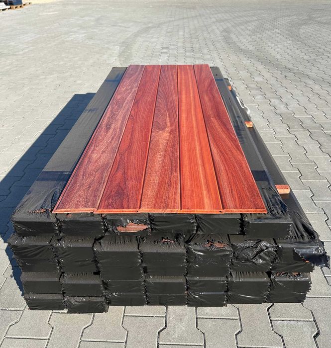 Deska Elewacyjna elewacja egzotyczna Padouk vermillion 15x145mm